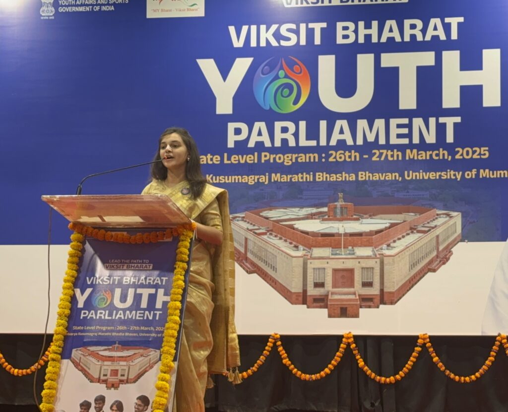 viksit bharat podium